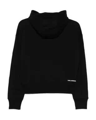 Karl Lagerfeld ロゴディテール フーディ - ブラック - サムネイル2