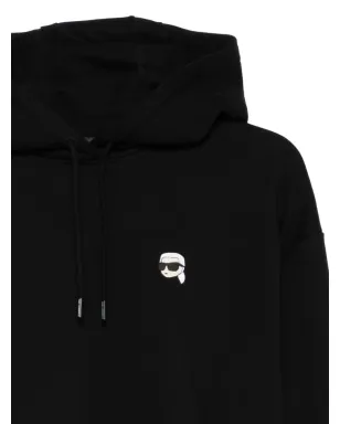 Karl Lagerfeld ロゴディテール フーディ - ブラック - サムネイル3