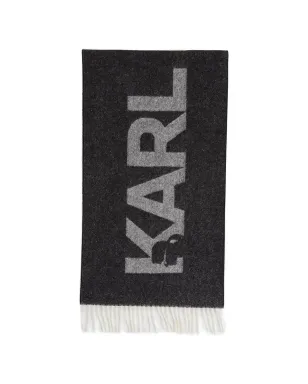 Karl Lagerfeld フリンジロゴディテール スカーフ - サムネイル1