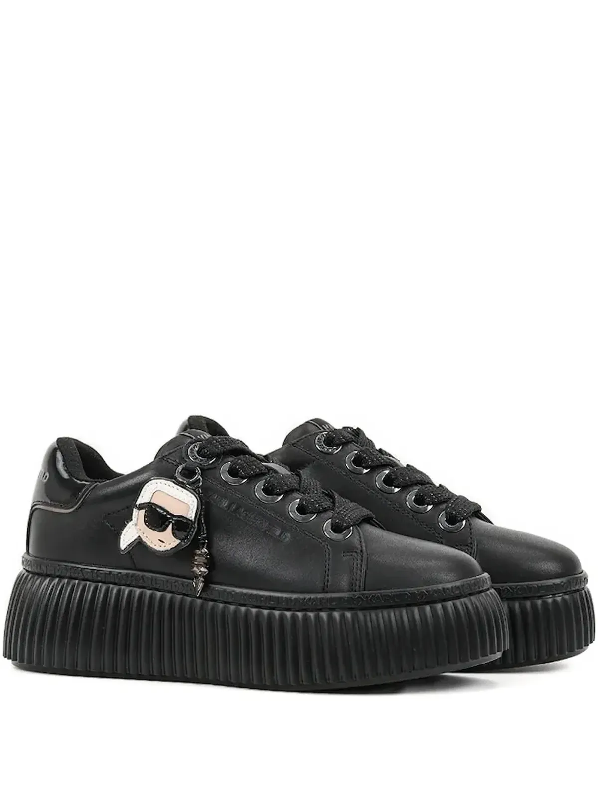 Karl Lagerfeld Ikon NFT Kreeper スニーカー ブラック - 画像1
