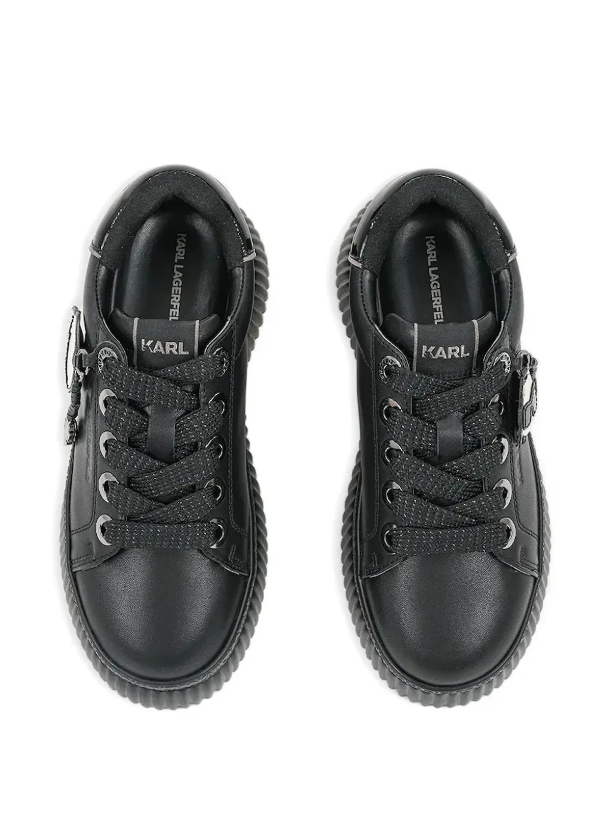 Karl Lagerfeld Ikon NFT Kreeper スニーカー ブラック - 画像3