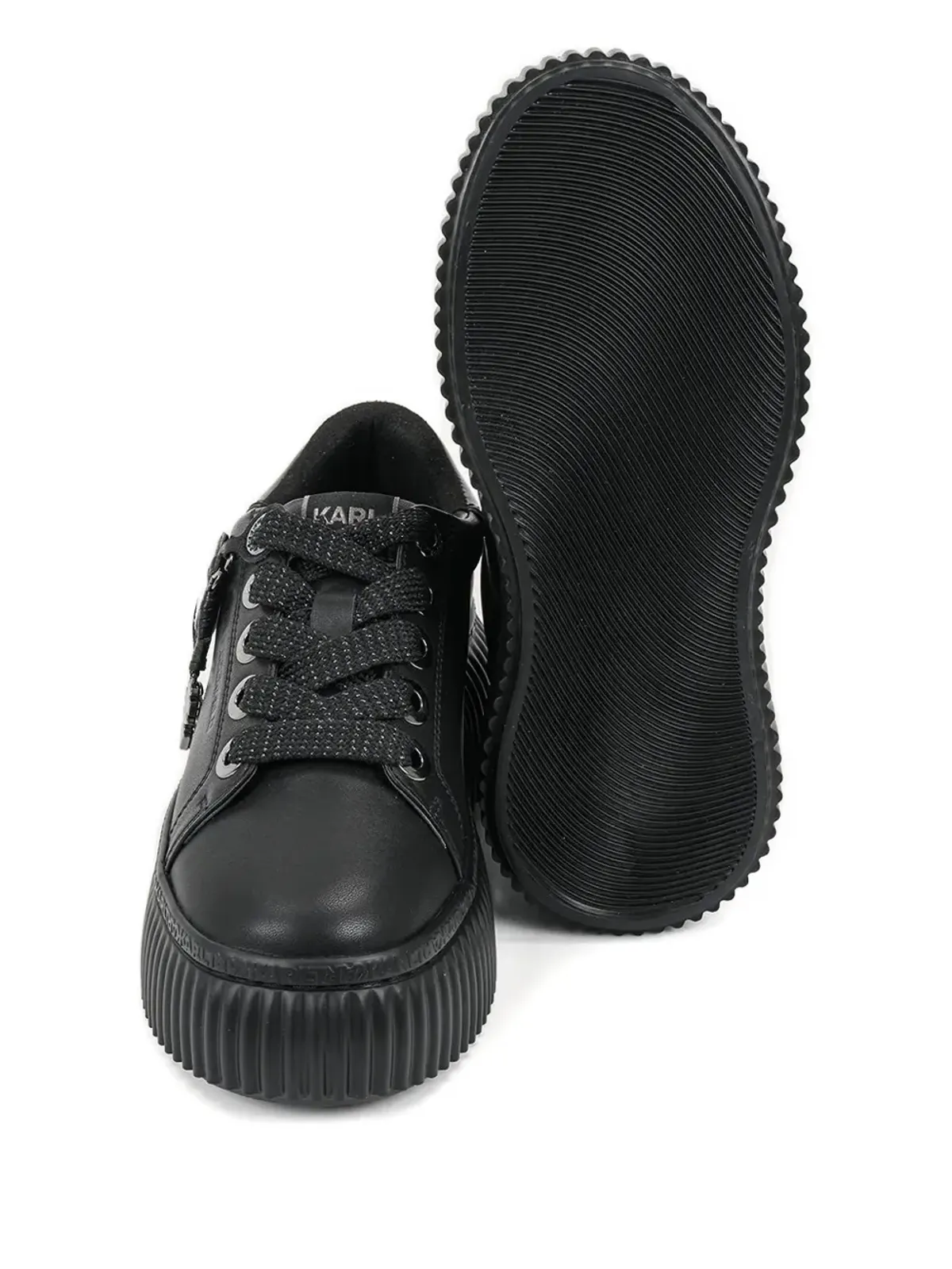 Karl Lagerfeld Ikon NFT Kreeper スニーカー ブラック - 画像4