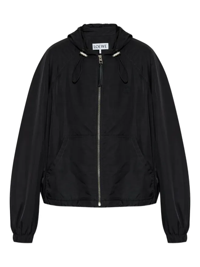 LOEWE LOEWE フーデッド ドローコード ボンバージャケット（ブラック）の商品画像