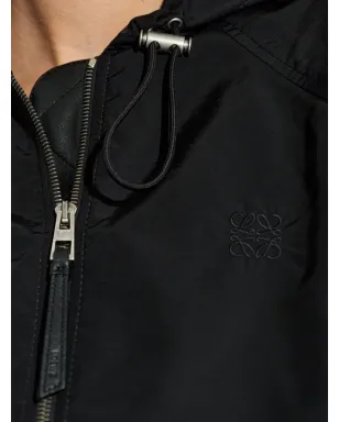 LOEWE フーデッド ドローコード ボンバージャケット（ブラック） - サムネイル5