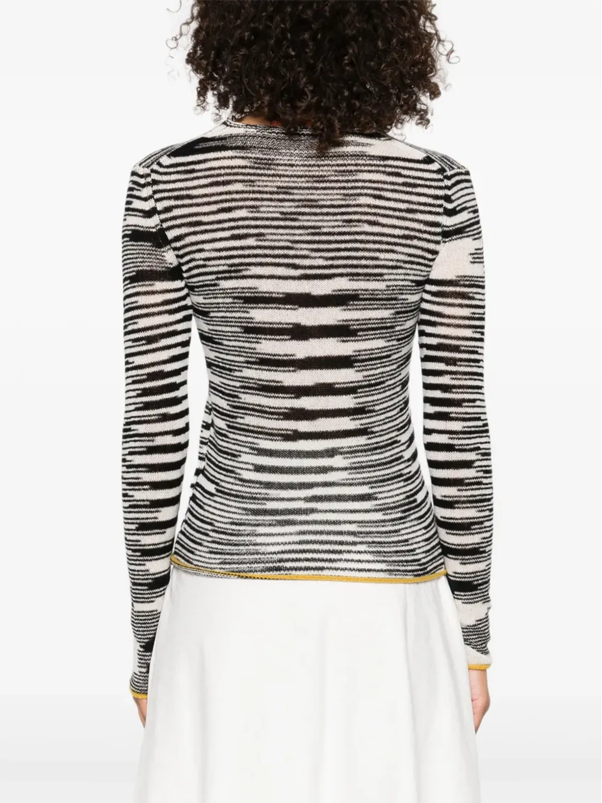 Missoni ストライプ柄Vネックセーター - 画像4