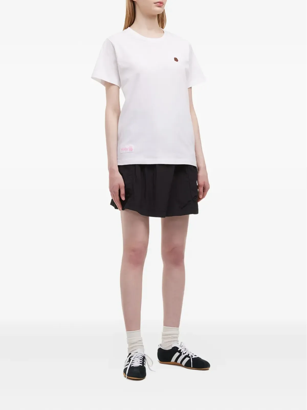 FINGERCROXX pocket-detail elastic-waist mini straight skirt - Black - 画像2