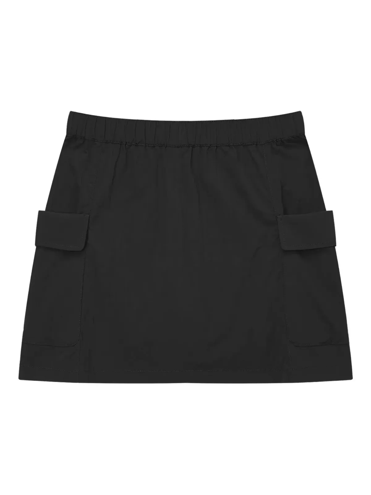 FINGERCROXX pocket-detail elastic-waist mini straight skirt - Black - 画像4