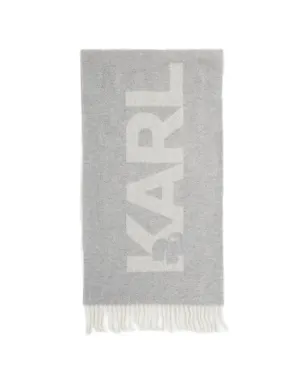 Karl Lagerfeld ロゴディテール スカーフ - グレー - サムネイル1