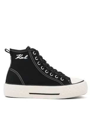 Karl Lagerfeld レースアップハイトップスニーカー - サムネイル1