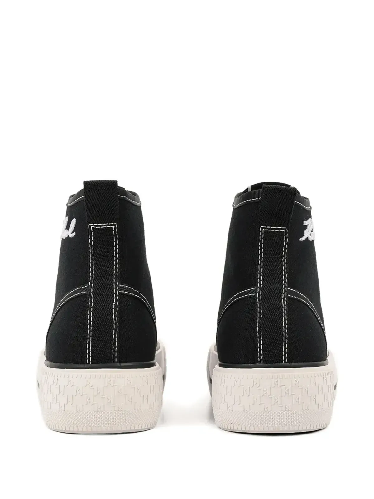 Karl Lagerfeld レースアップハイトップスニーカー - 画像3