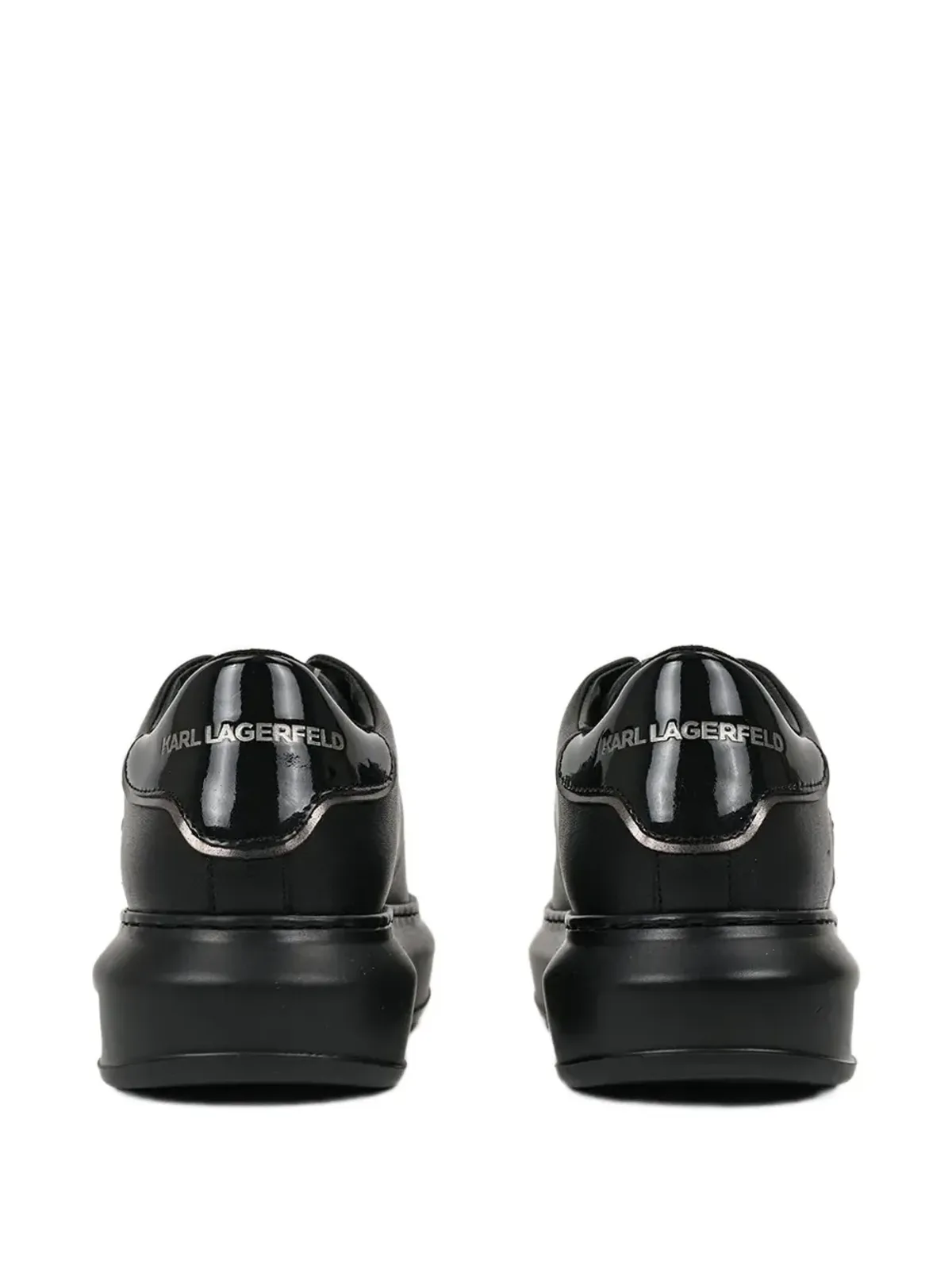 Karl Lagerfeld ロゴ入りプラットフォームスニーカー - 画像2