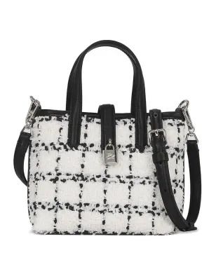 Karl Lagerfeld チェック柄パドロック トートバッグ - サムネイル1