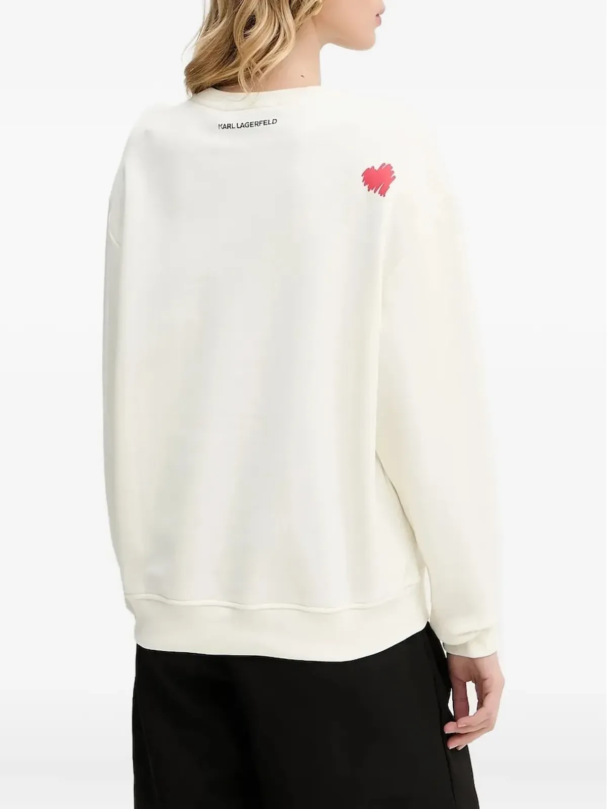 Karl Lagerfeld ハートプリントスウェットシャツ - 画像2