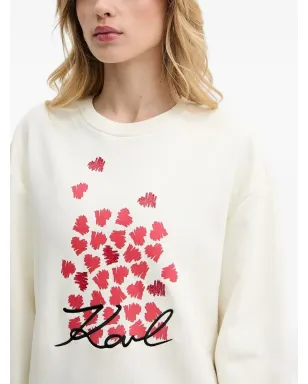Karl Lagerfeld ハートプリントスウェットシャツ - サムネイル3