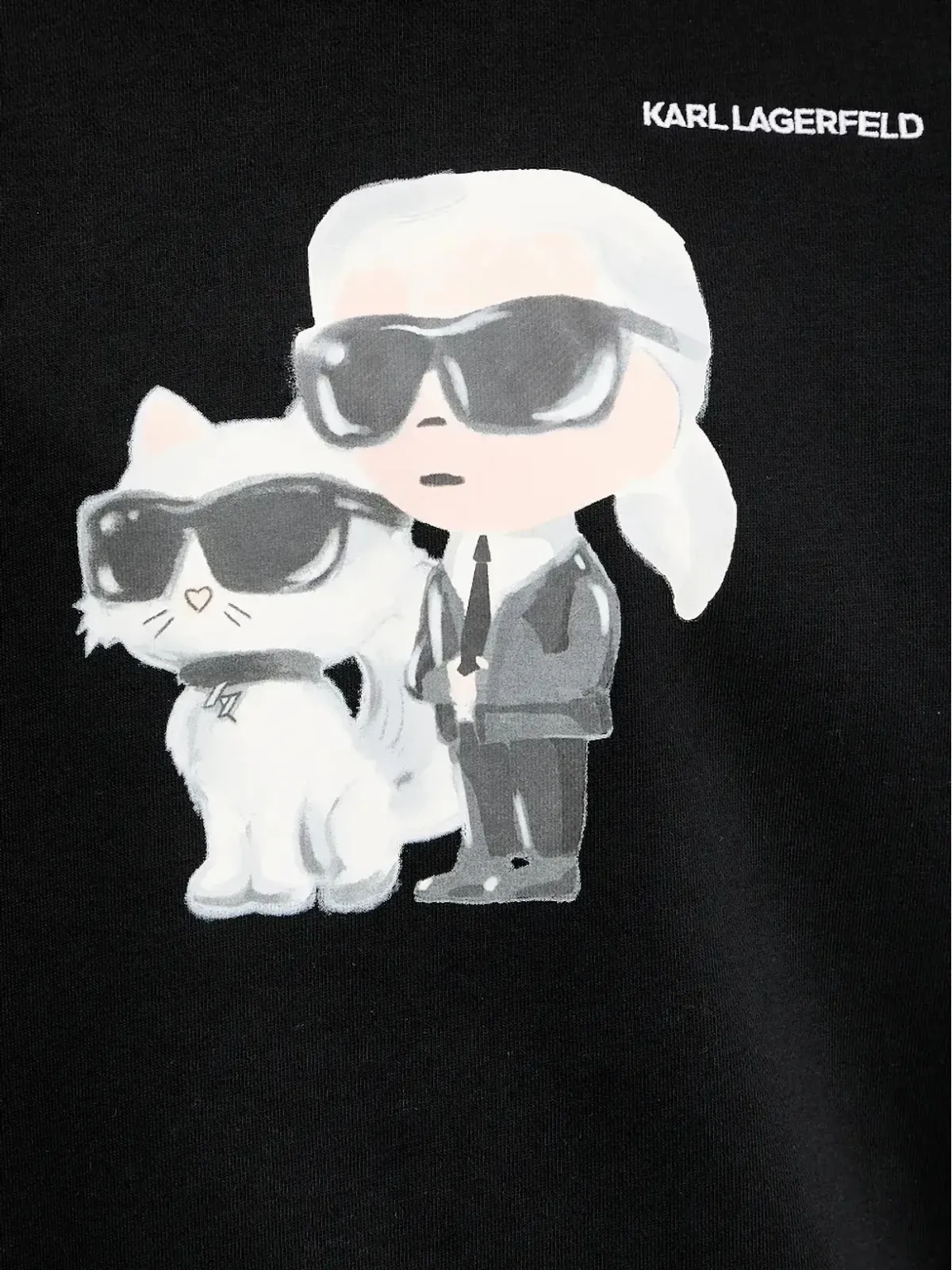 Karl Lagerfeld Ikon Karl & Choupette-print スウェット - 画像4