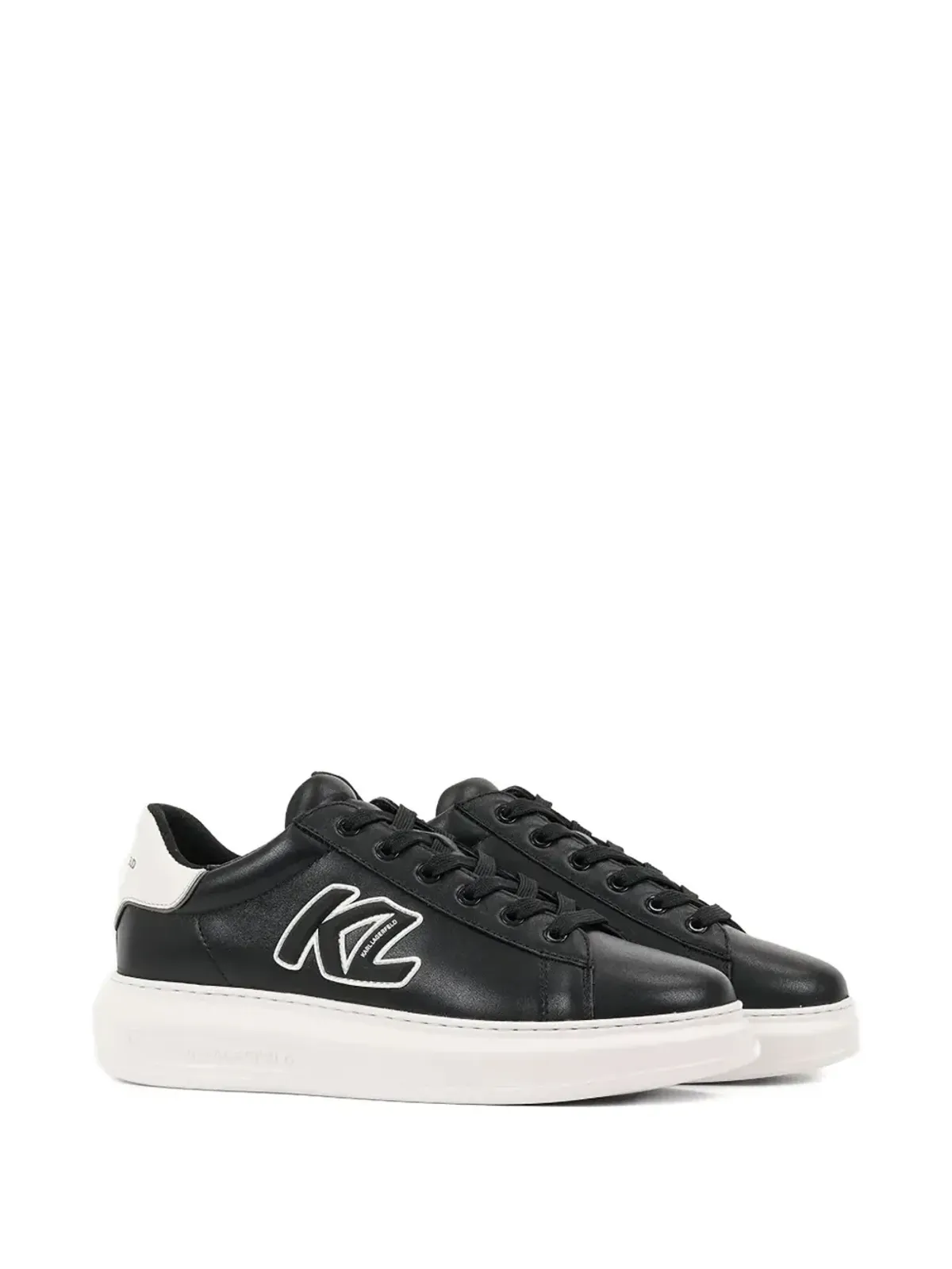 Karl Lagerfeld ロゴパッチスニーカー - 画像2