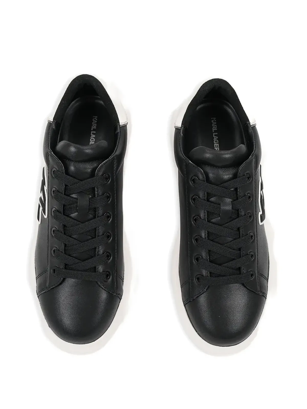 Karl Lagerfeld ロゴパッチスニーカー - 画像4