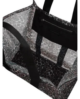 Karl Lagerfeld K/Signature レオパード柄ビーチバッグ（ブラック） - サムネイル4
