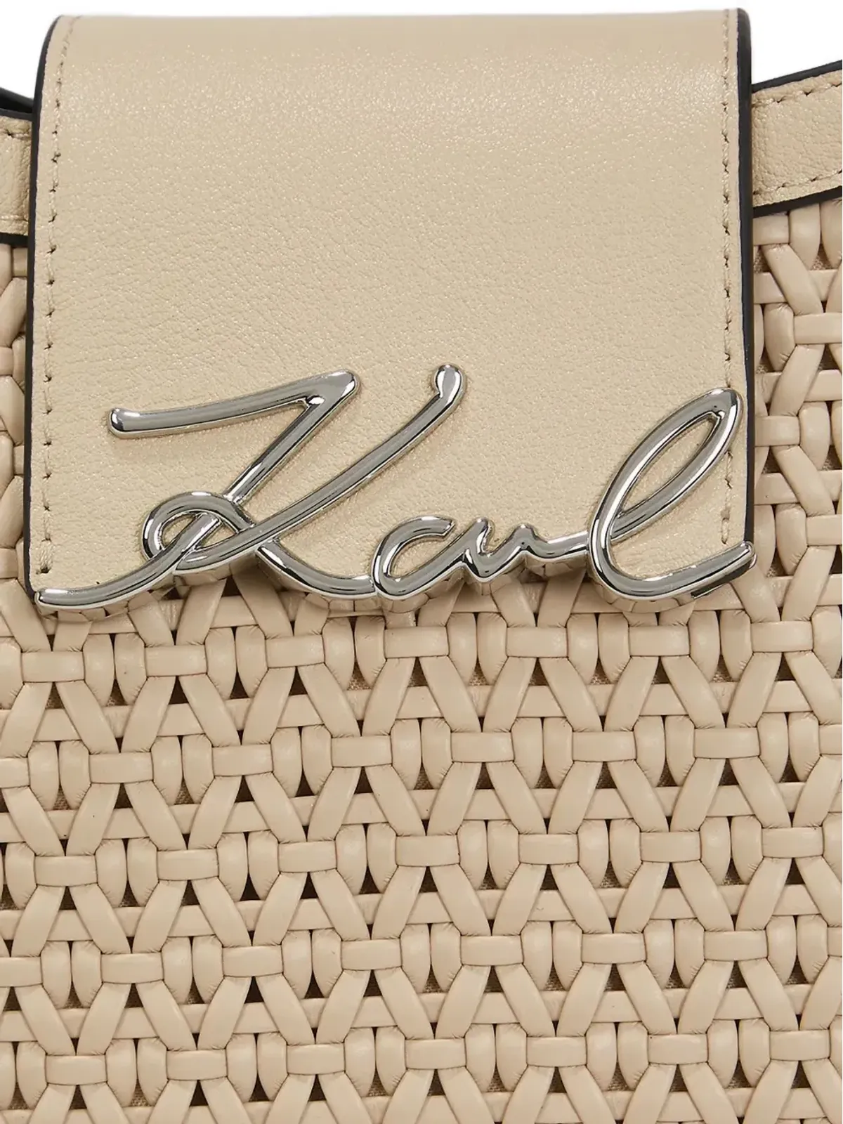 Karl Lagerfeld カール・ラガーフェルド K/signature 編み込みディテール ショルダーバッグ - 画像4