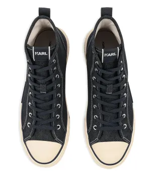 Karl Lagerfeld ロゴディテール デニムスニーカー - サムネイル4