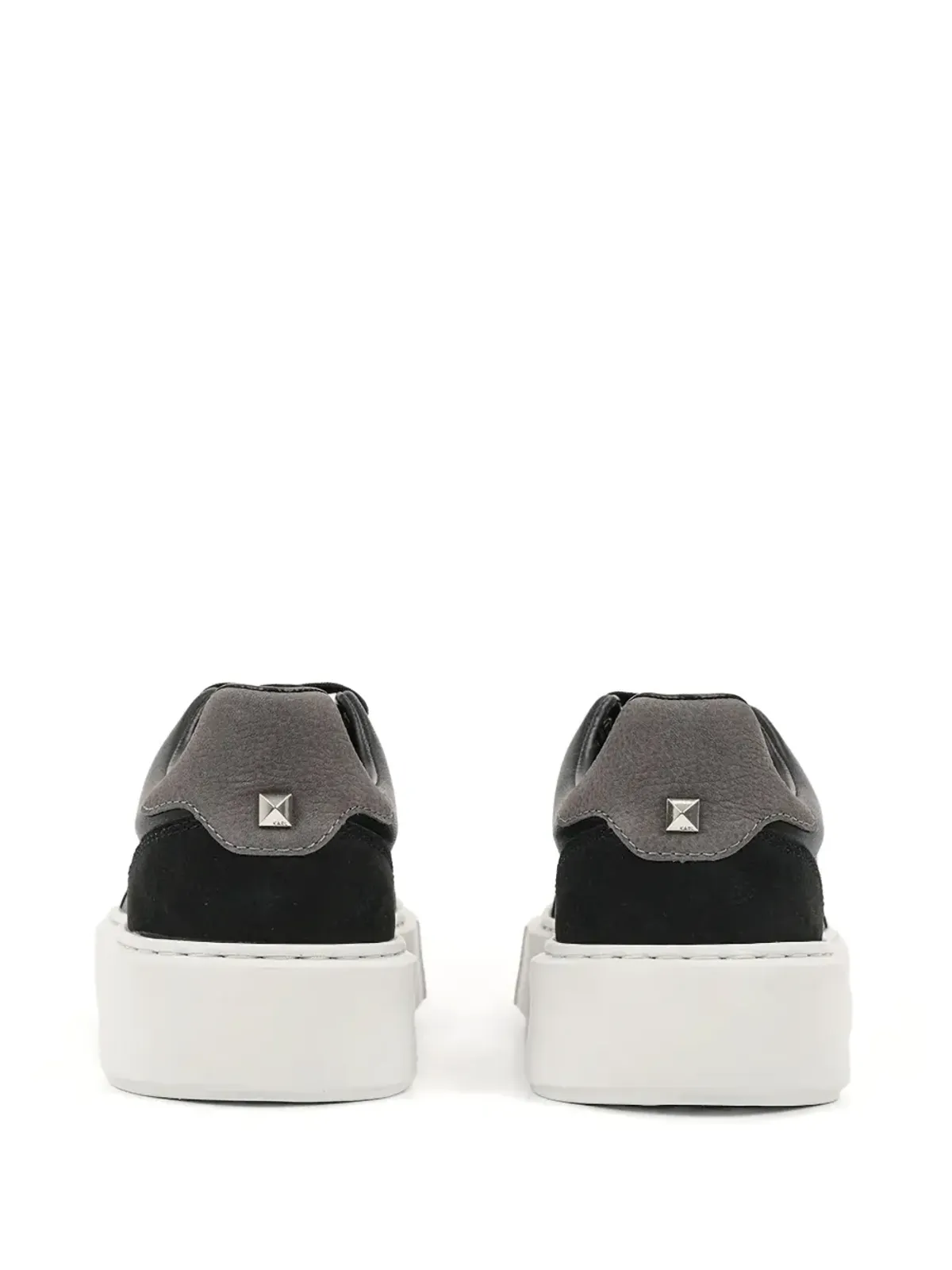 Karl Lagerfeld レザー プラットフォームスニーカー - ブラック - 画像3