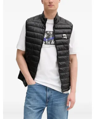 Karl Lagerfeld キルティング ロゴパッチ ジレ - サムネイル1