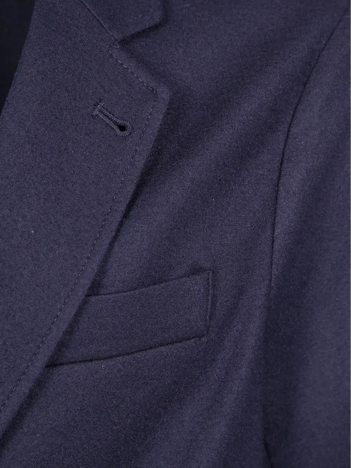 Emporio Armani ブルーの2ボタン ウールブレザー - 画像3