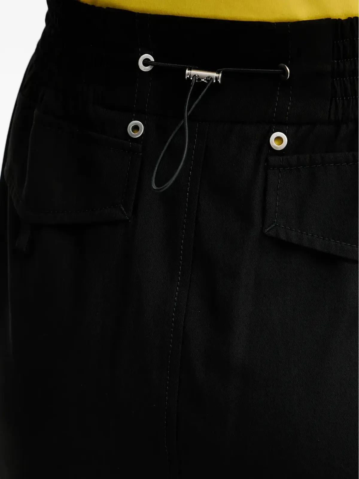 PINKO エラスティケーテッドコットン ミディスカート - ブラック - 画像4