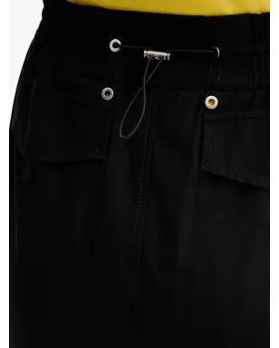 PINKO エラスティケーテッドコットン ミディスカート - ブラック - サムネイル4