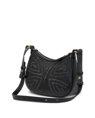 PINKO 小さめベビー半月ショルダーバッグ - ブラック - サムネイル2