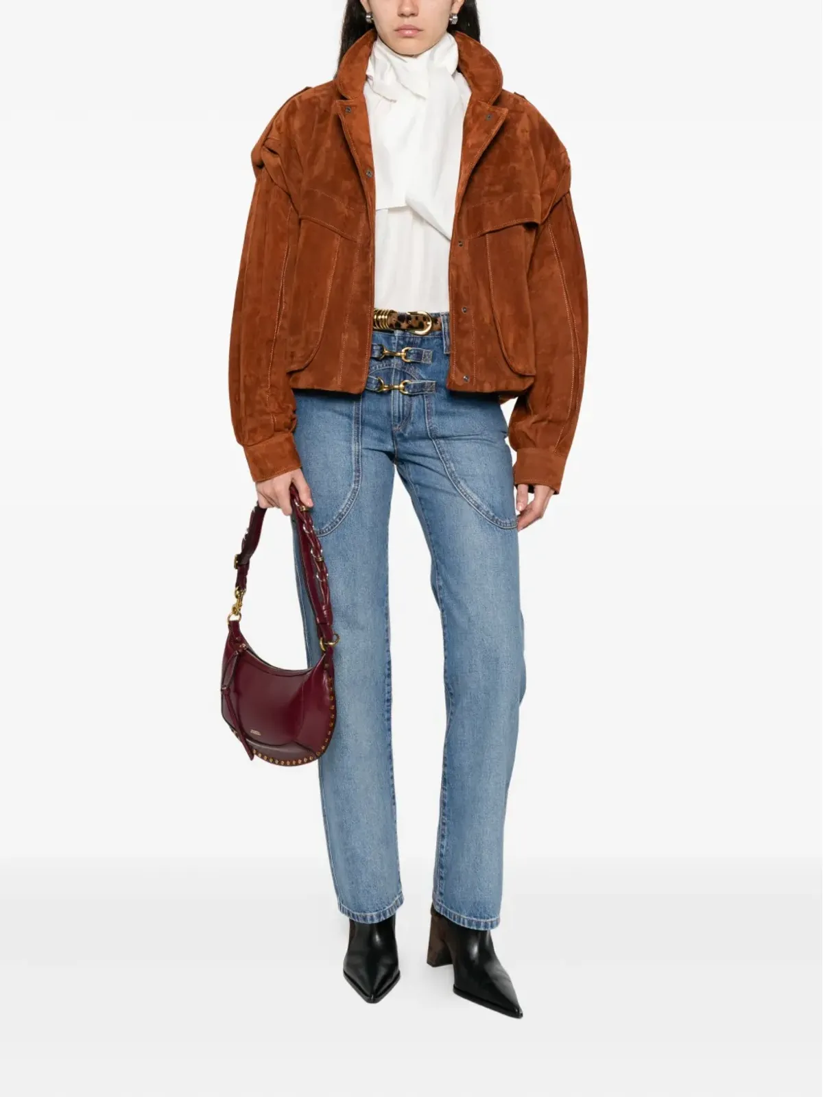 ISABEL MARANT バックル付きパッチポケットジーンズ - 画像2