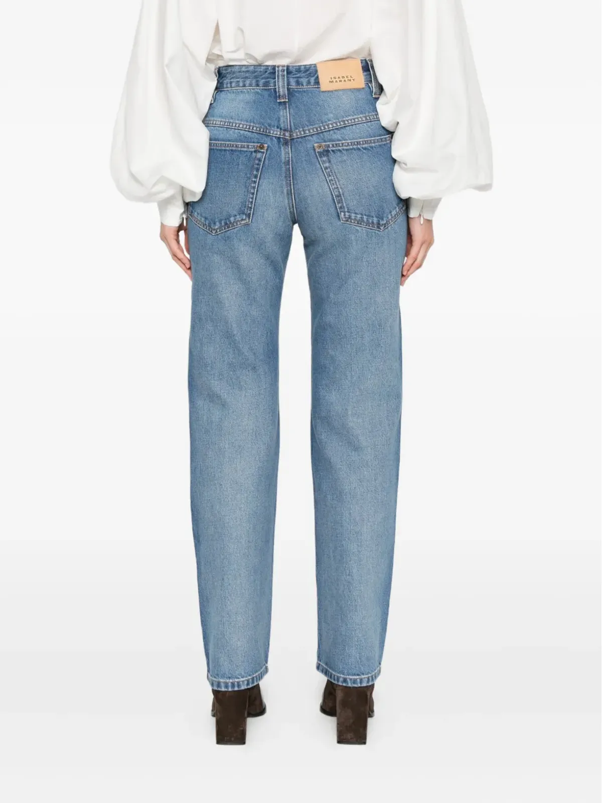 ISABEL MARANT バックル付きパッチポケットジーンズ - 画像4