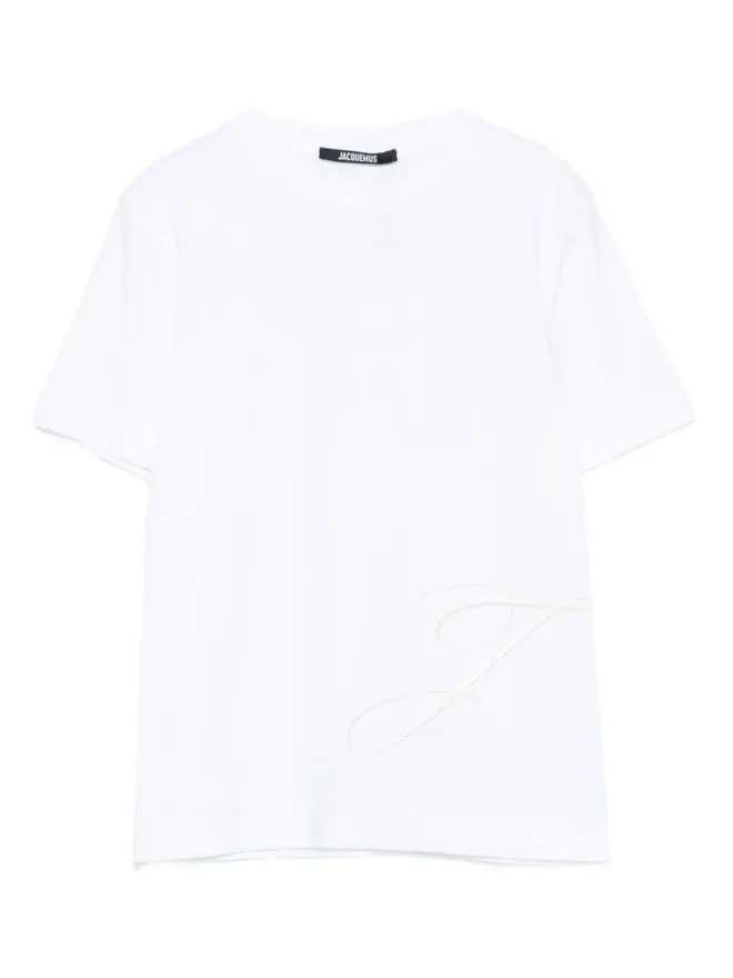JACQUEMUS Jacquemus エンブロイダードロゴ 半袖Tシャツの商品画像