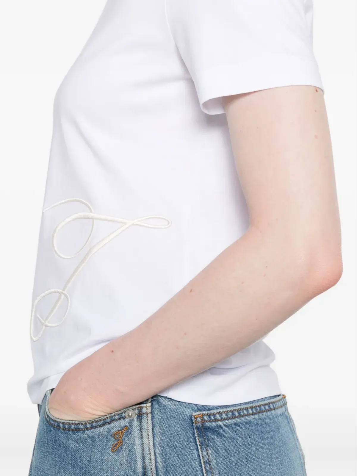 Jacquemus エンブロイダードロゴ 半袖Tシャツ - 画像5