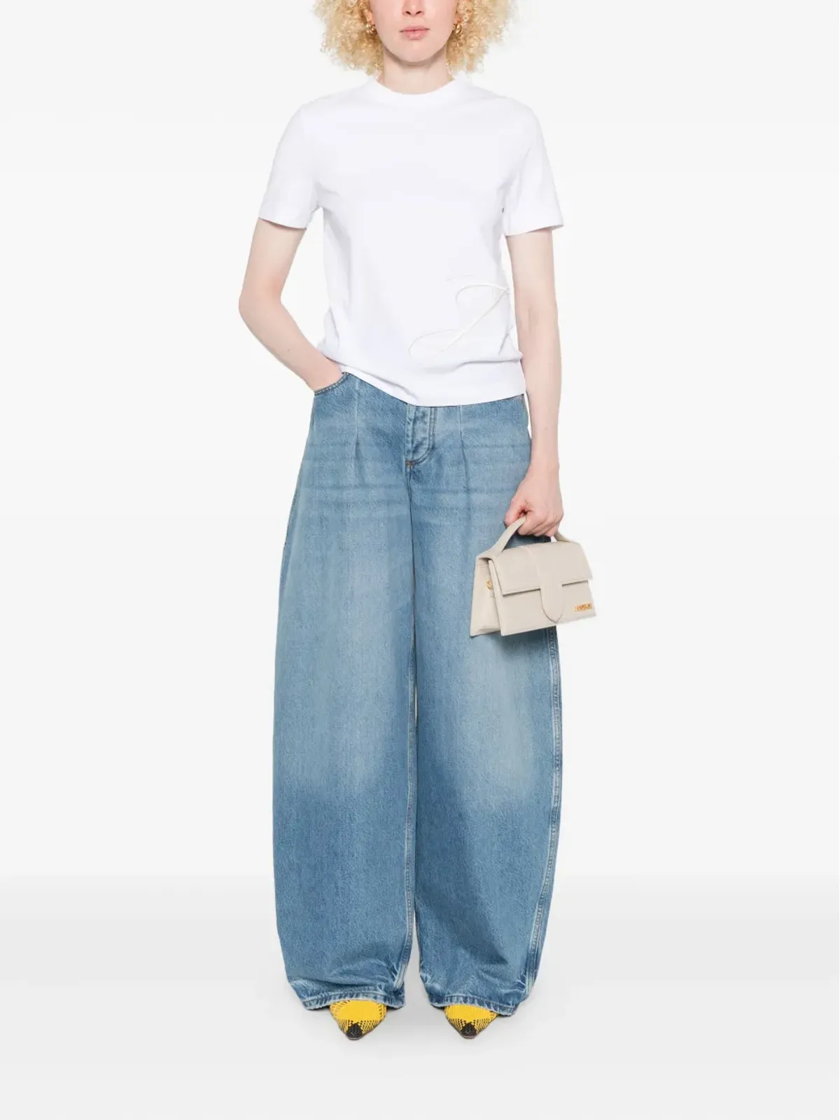 Jacquemus エンブロイダードロゴ 半袖Tシャツ - 画像2