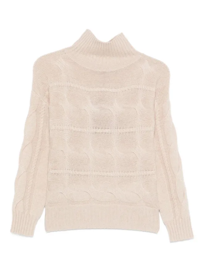 Max Mara Max Mara ケーブルニット タートルネックセーターの商品画像