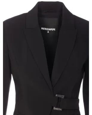 Patrizia Pepe シングルブレスト ベルト付きブレザー - サムネイル3