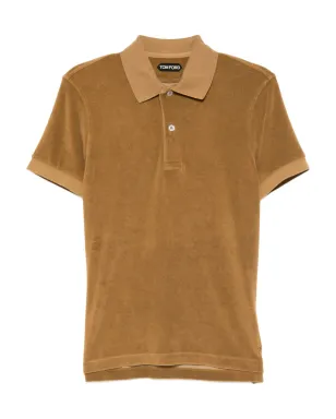 TOM FORD コットン混紡ポロシャツ - Brown - サムネイル1