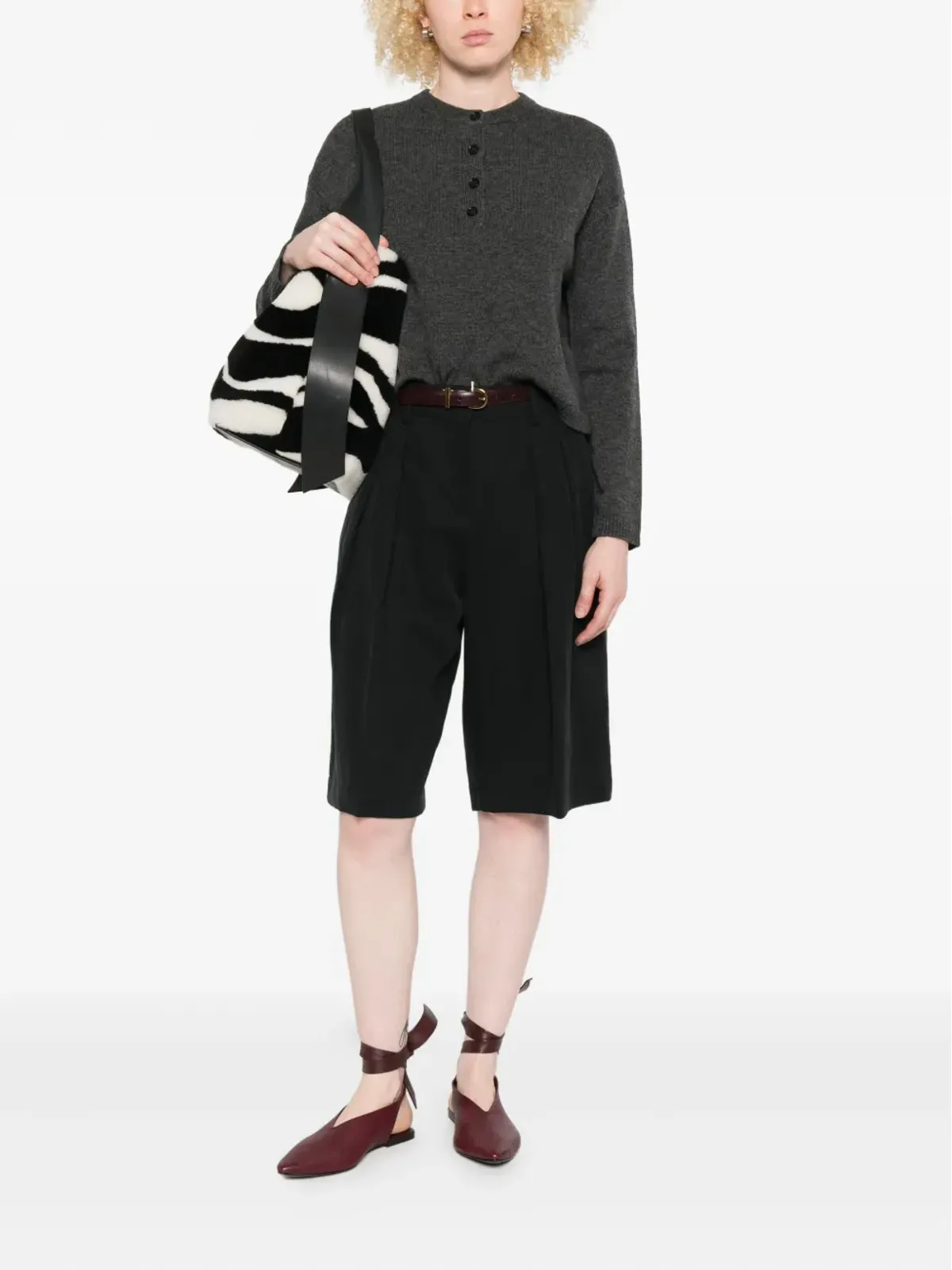 S Max Mara ボタン留めセーター - 画像2