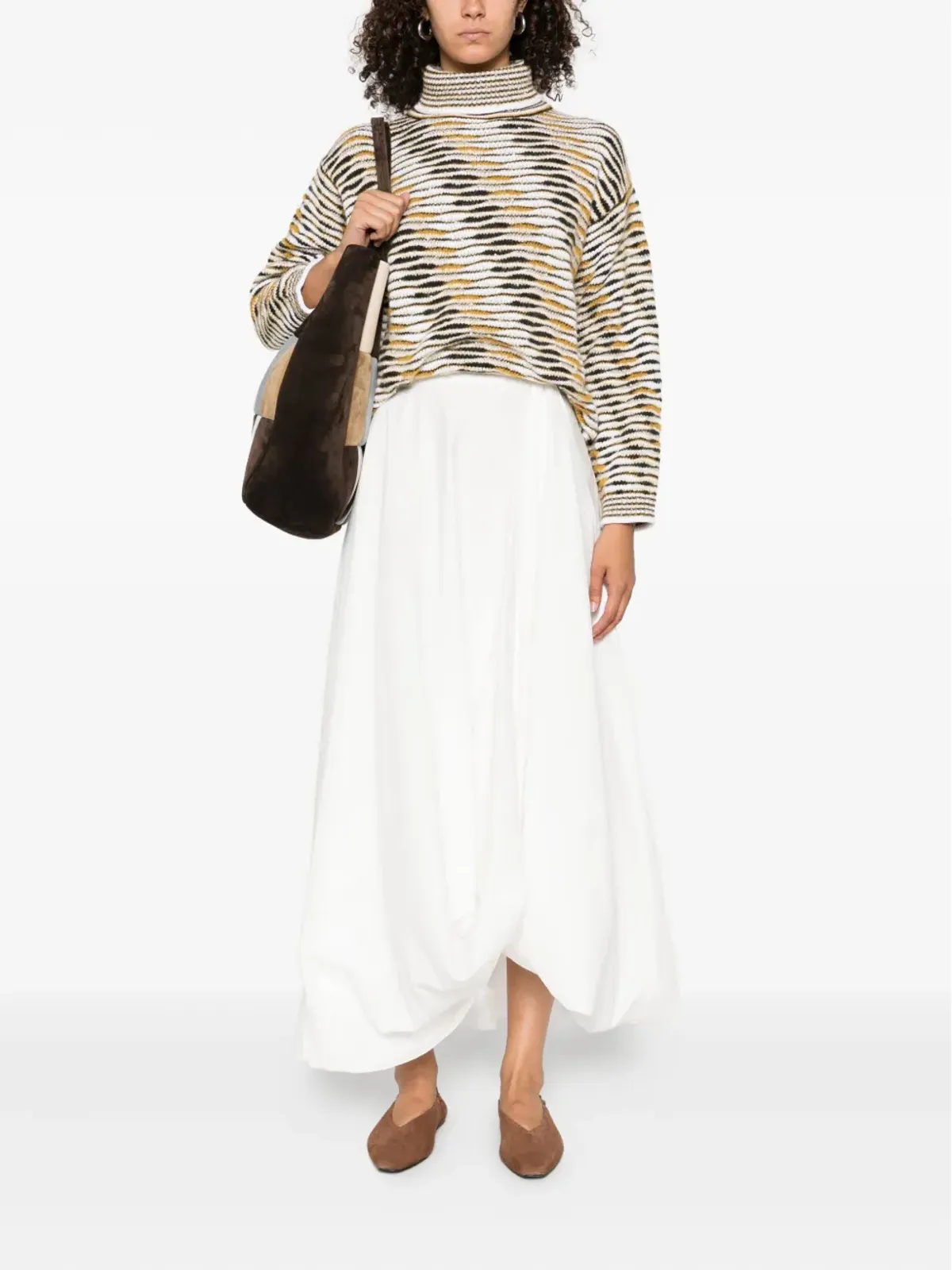 Missoni ハイネック flame-pattern セーター - Yellow - 画像2