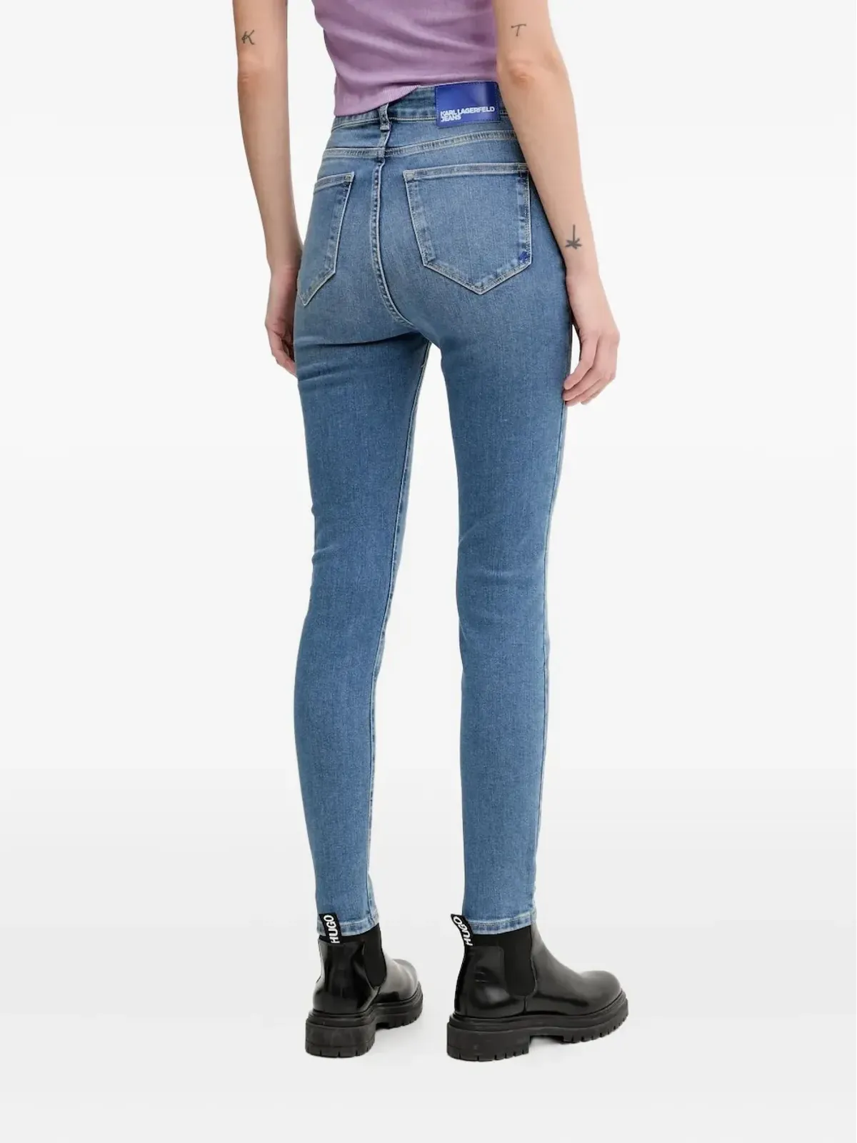 Karl Lagerfeld Jeans ハイウエストジーンズ - ブルー - 画像2