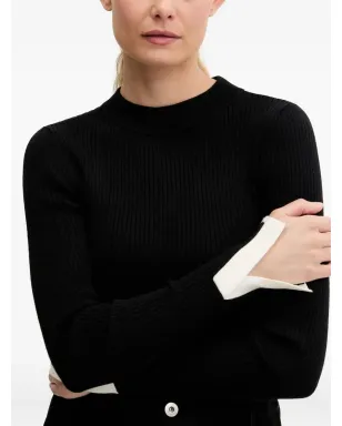 Karl Lagerfeld Jeans リブ編みクルーネック長袖セーター - サムネイル4