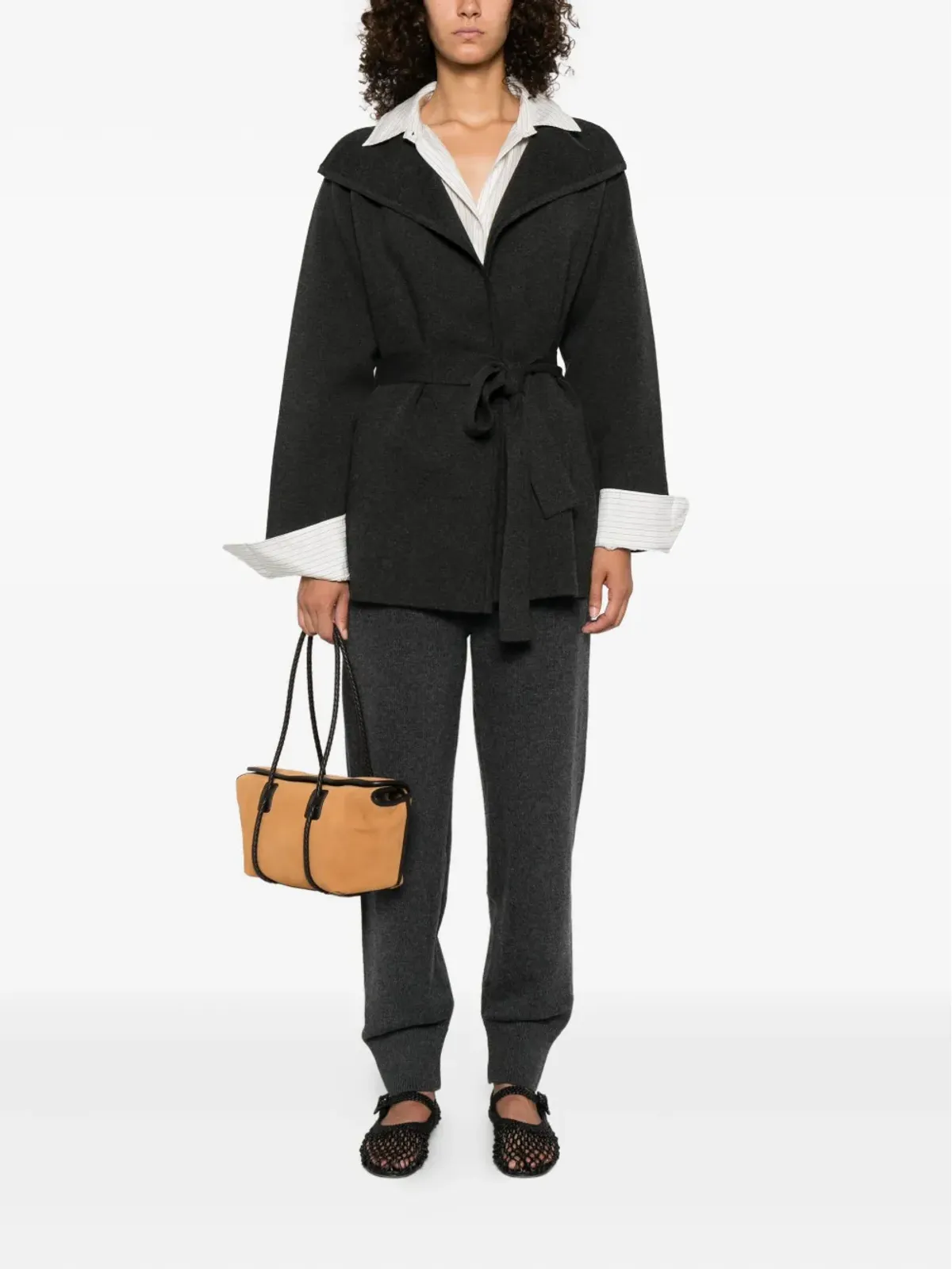 Max Mara アシンメトリカルカラーのジャケット - 画像2