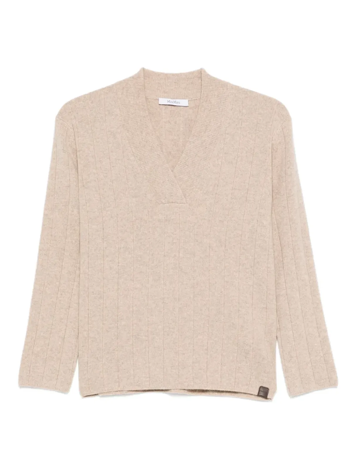 Max Mara アーテン リブ編みVネック ジャンパー - 画像1