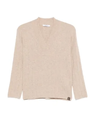 Max Mara アーテン リブ編みVネック ジャンパー - サムネイル1