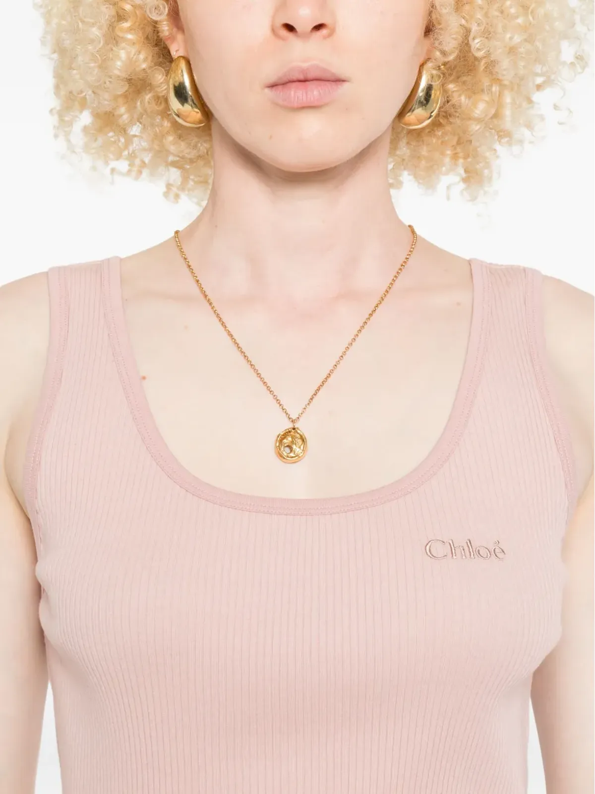 Chloé 刺繍ロゴ入りタンクトップ - 画像5