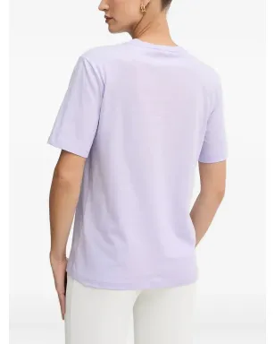 Patrizia Pepe logo-patch short-sleeve T-shirt - Purple - サムネイル2