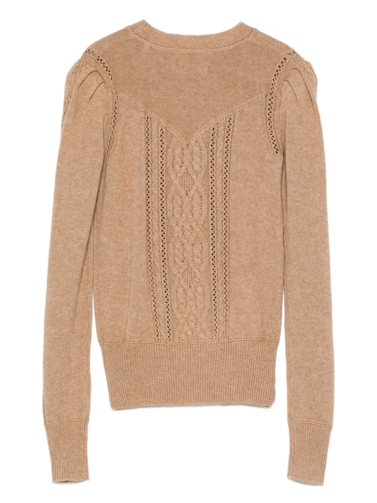 MARANT ÉTOILE ケーブル編みパフスリーブセーター - 画像2