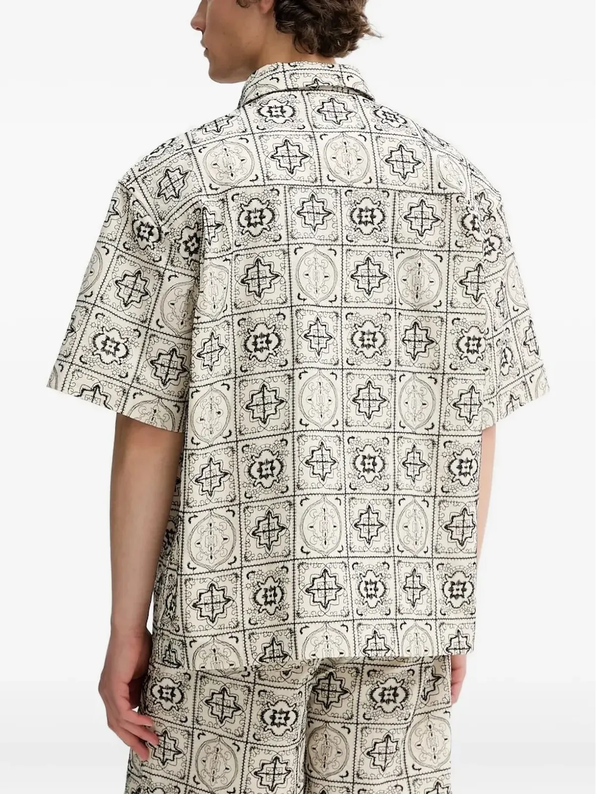 Les Deux 刺繍パッチワークシャツ - 画像2