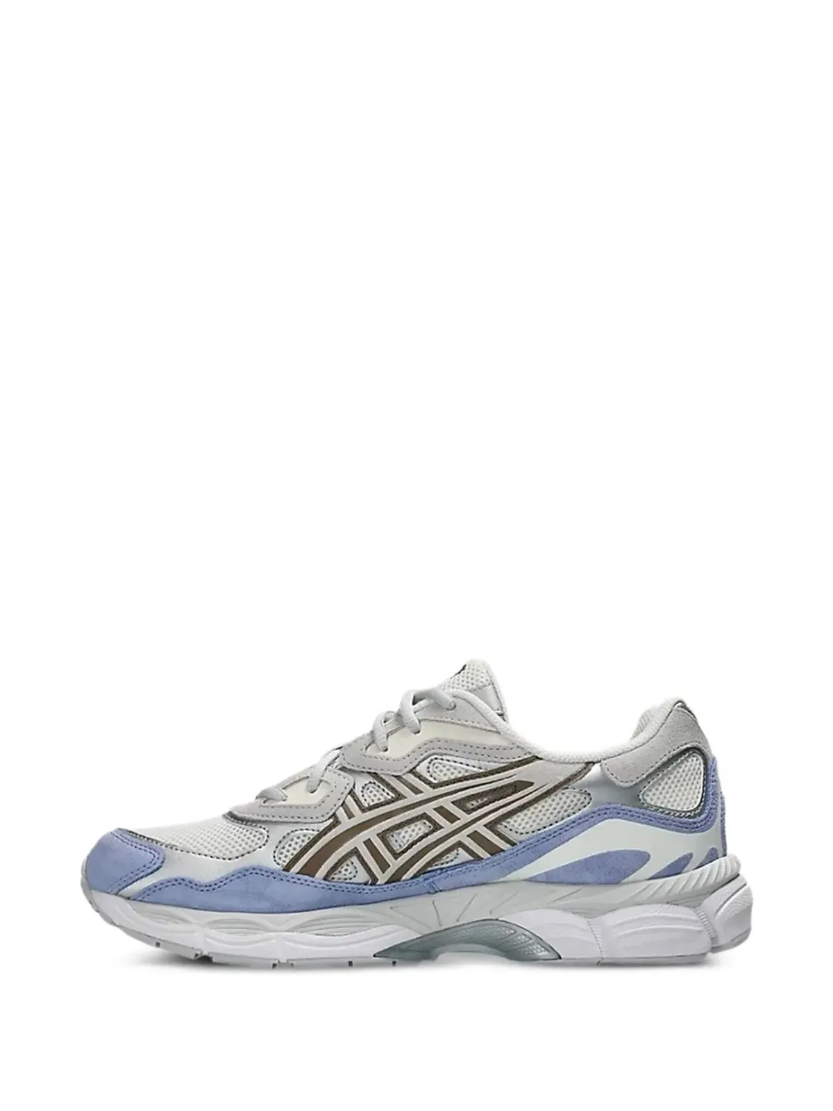 ASICS Gel-NYC ロゴプリント スニーカー（グレー） - 画像4